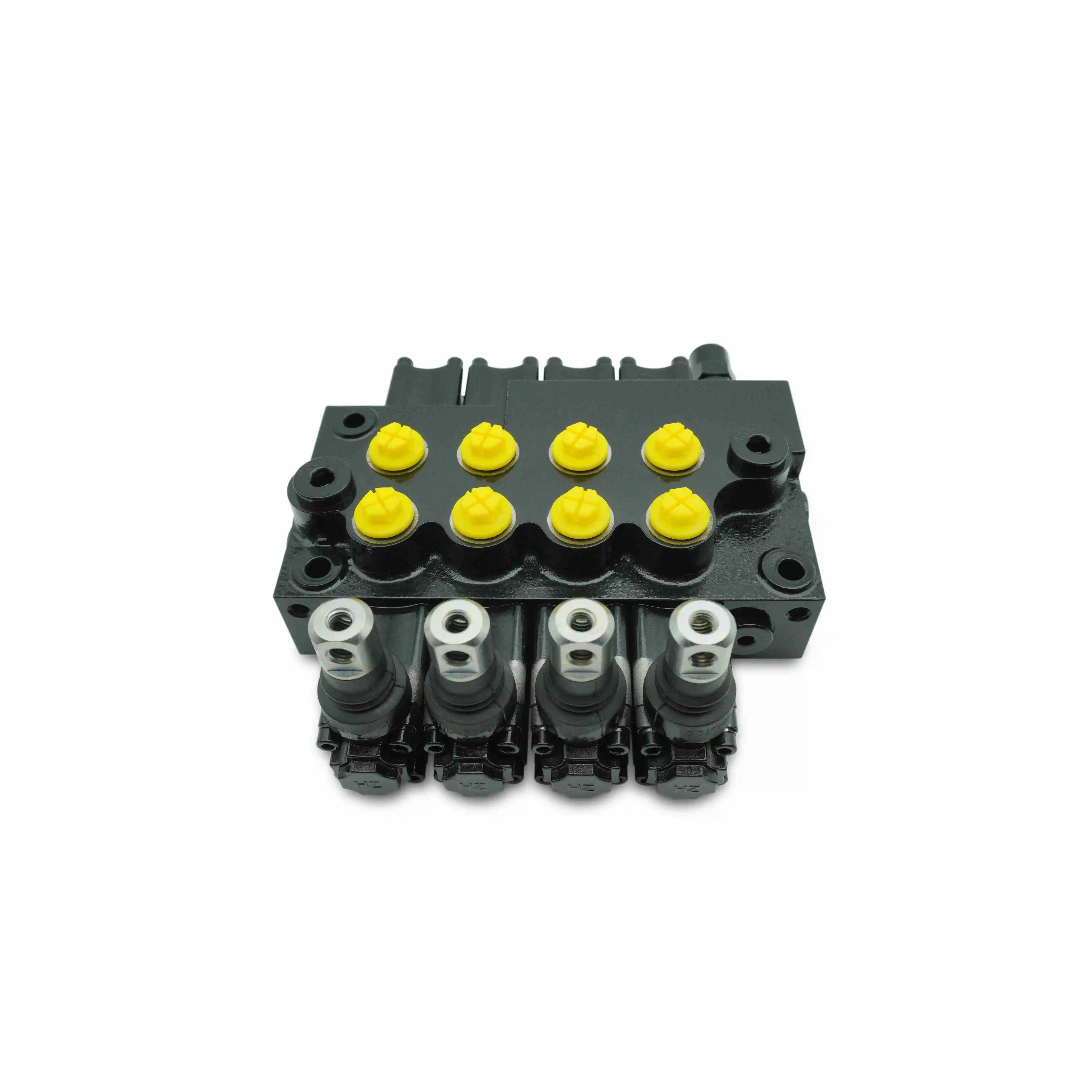 Custom min flow control valve Aluminum nodular cast iron brass hydraulic manifold hydraulic valve block