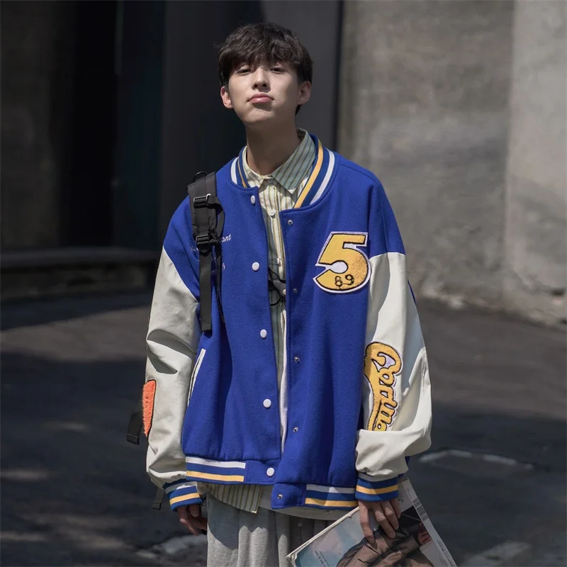 2022 Oversize embroidery basketball custom letterman jacket designer mens varsity bomber jackets