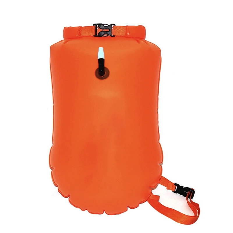 Buffalo Gear pvc for beach diving high visible safety inflatable floating dry bag electric motor   open water swimming buoy 28l