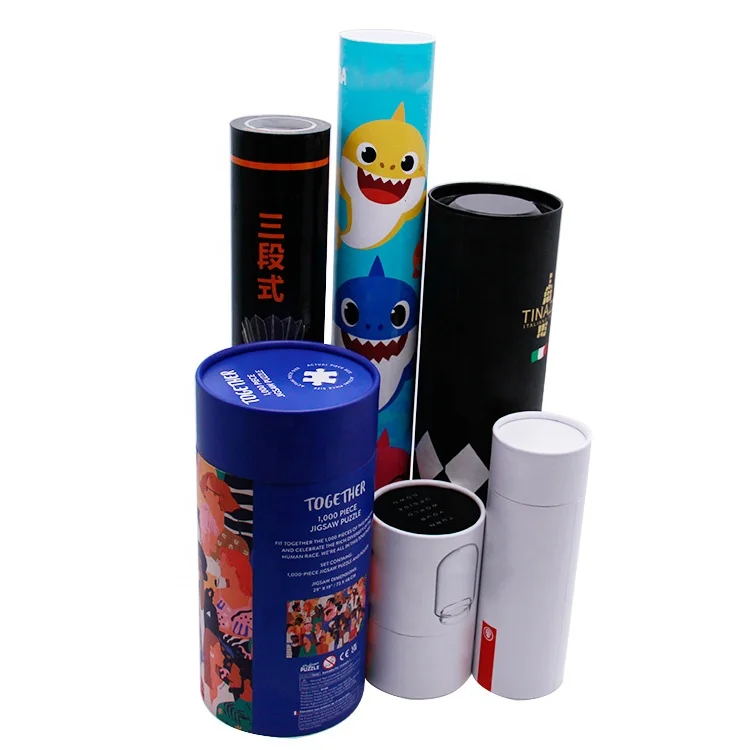 Biodegradable wholesale environmentally friendly recycled circular kraft paper cylinder custom poster shipping paper tube packag