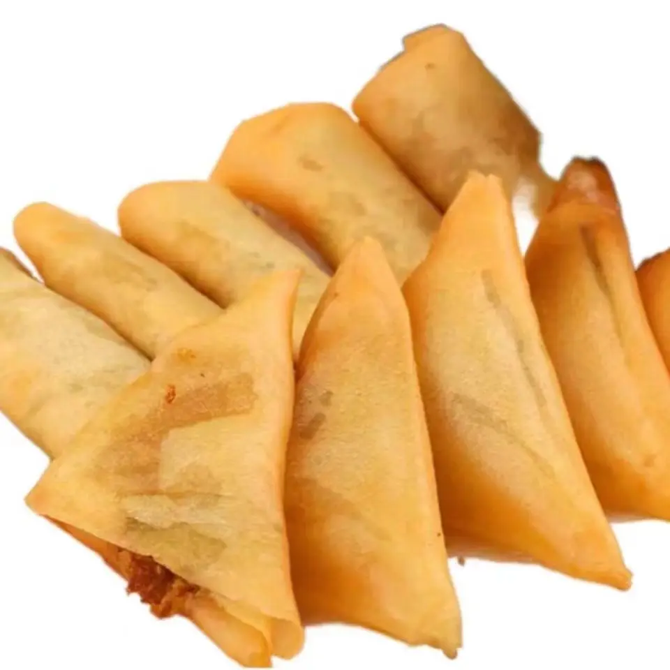 Popular Frozen Vegetable Samosa Frozen Spring Rolls Chinese Food Bag Newly Listed Modern Packaging Korean Freeze Sweets Spicy