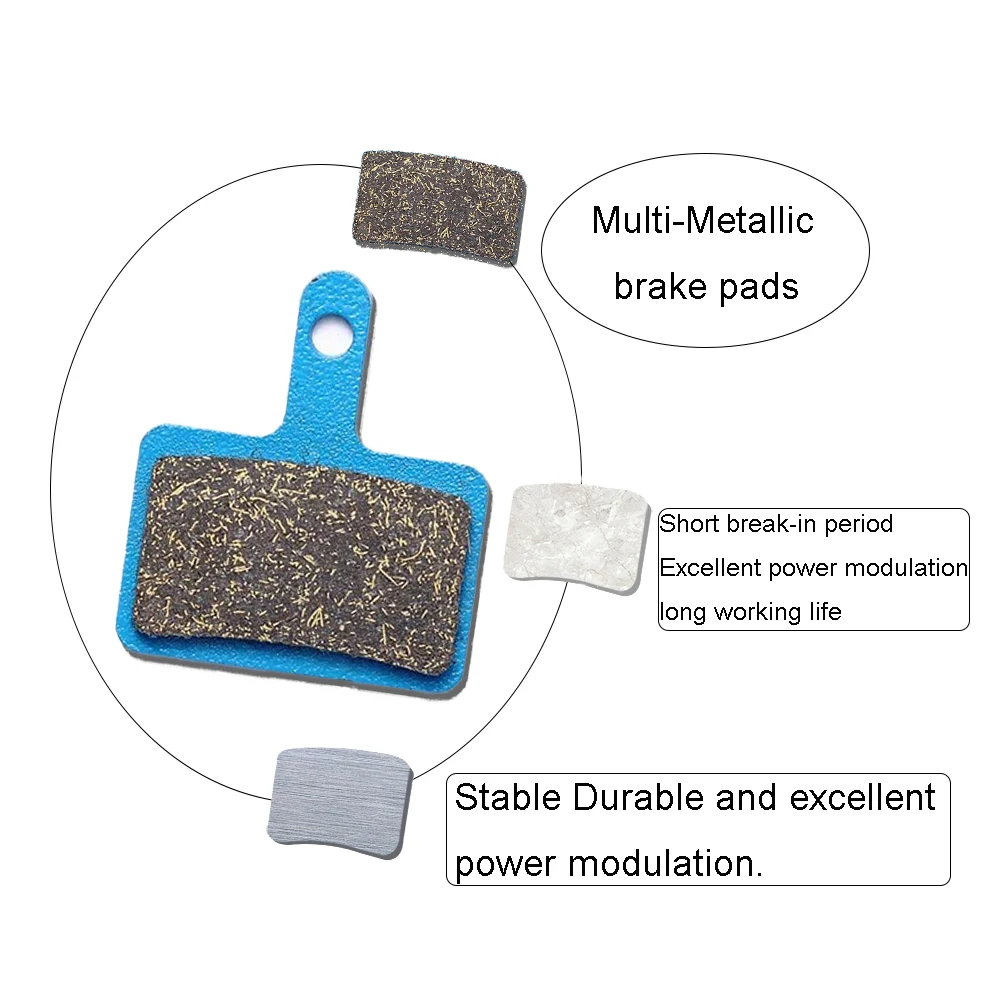 Wholesale Bicycle Resin Semi-Metallic Mtb Shimano Disc Brake Sintered Pads