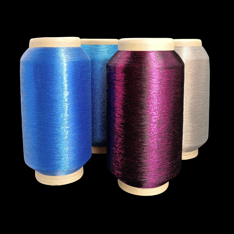 75D MH Type Metallic Yarn for lace MX Type Metallic Yarn Metallic Thread For Weaving