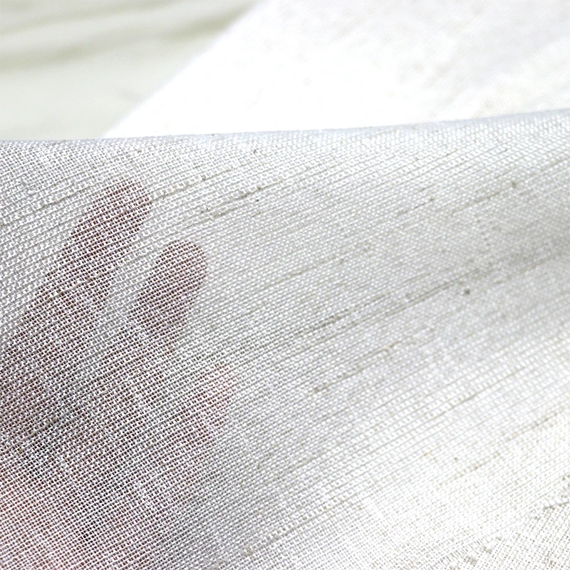 1907-2 Special Limited Width 140gsm 330cm Voile Grommet Window White Sheer Curtain Fabrics for Living Room and Bedroom