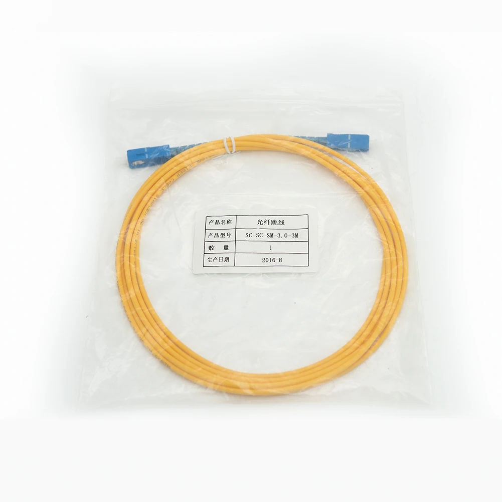 Перемычка патч-корд SC UPC-SC UPC APC Patchcord волоконно-оптический одномодовый симплексный оптоволоконный