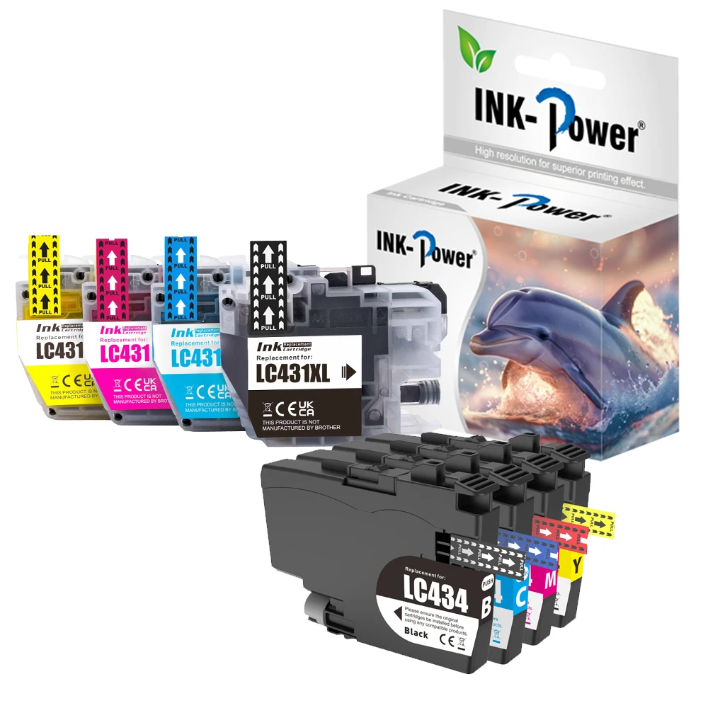 Совместимый цветной картридж для струйных чернил INK-POWER LC431 LC432 LC434 LC436 принтера Brother MFC-J6957DW