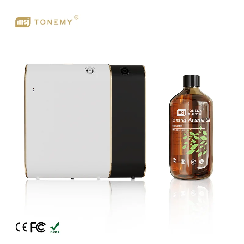 New Hot Sale Smart Automatic Spray Wireless Aroma Diffuser essential oil with golden frame scent machine