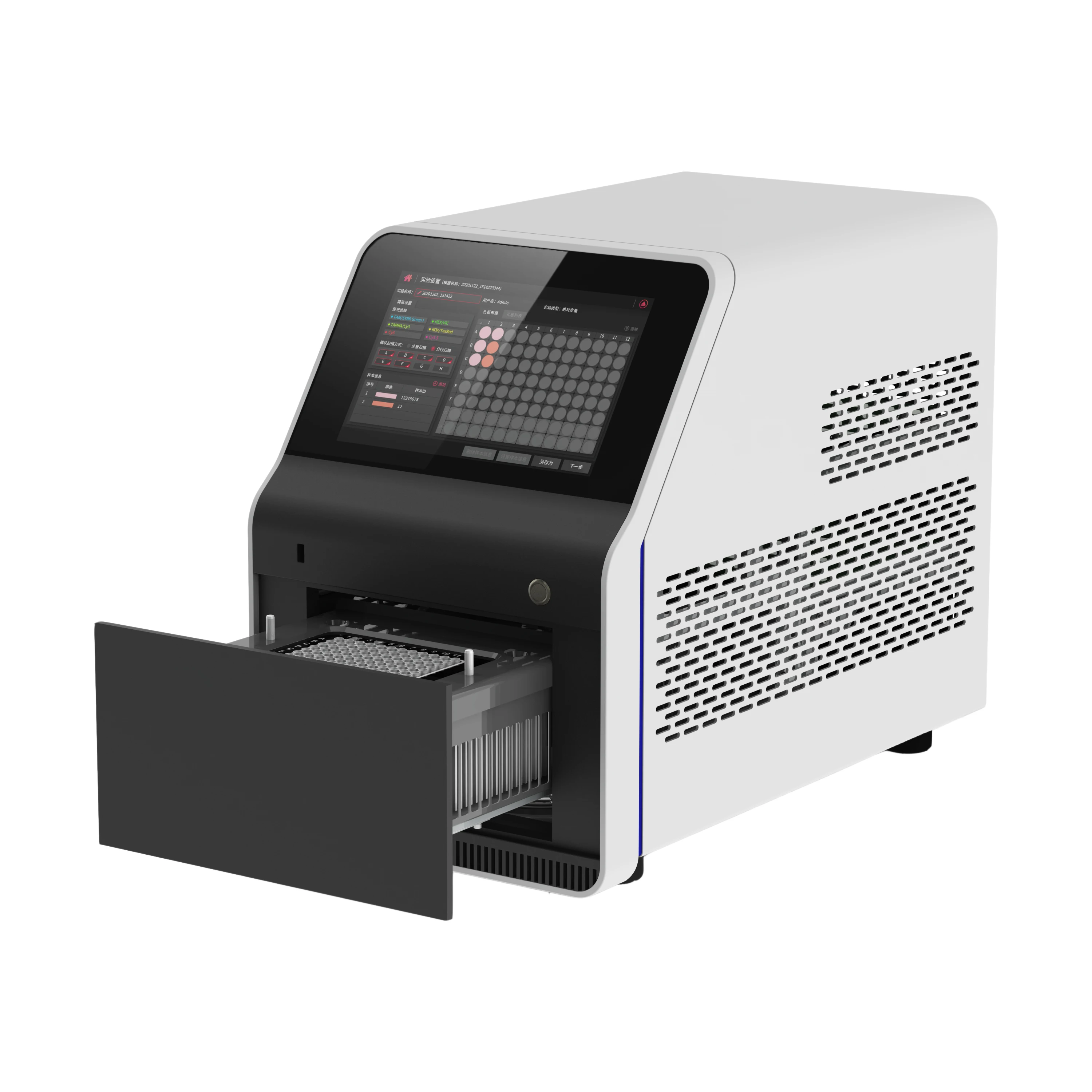 96 throughput  Real-Time qPCR System 6 channels Real-Time Fluorescent Quantitative PCR System