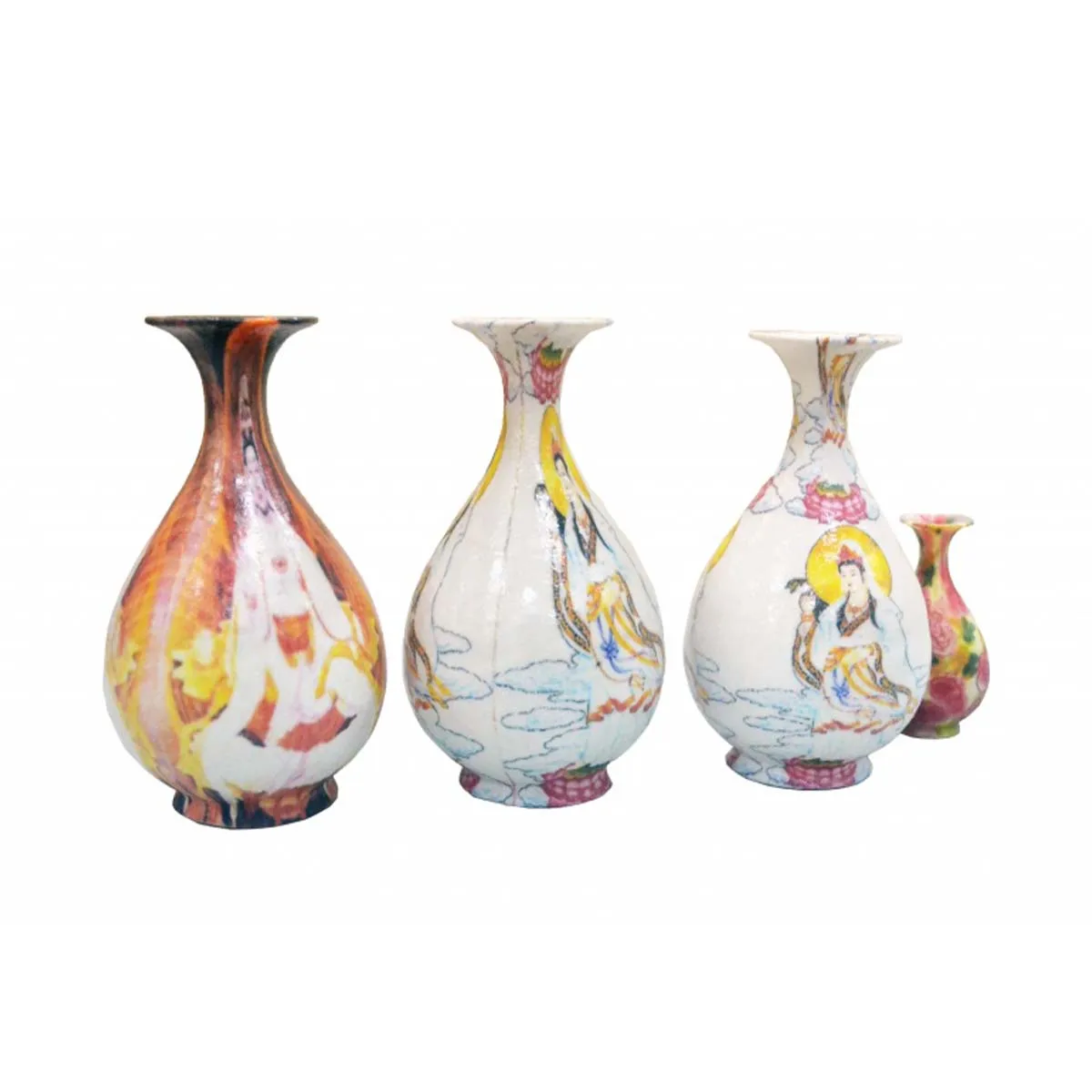 Cute little girl plaster model, provided photos can be customized