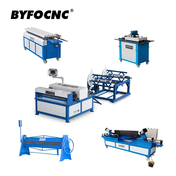BYFO brand HVAC auto duct line 2 auto duct line 2 auto line duct machine on sale