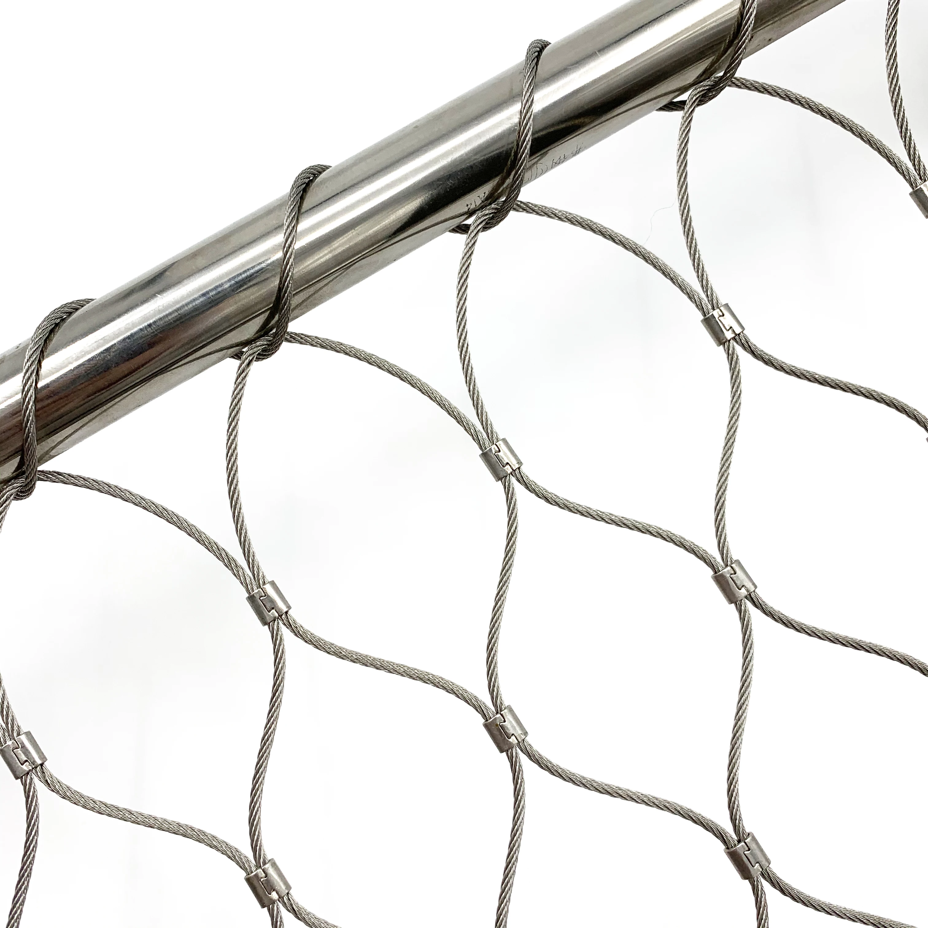 Flexible 304 stainless steel animal rope mesh for bird aviary mesh netting