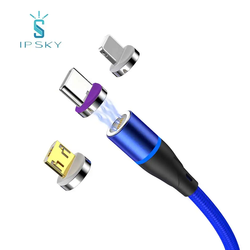 IPSKY mobile phone charging accessories brand quick charger magnetic fast multi 5a charging cable