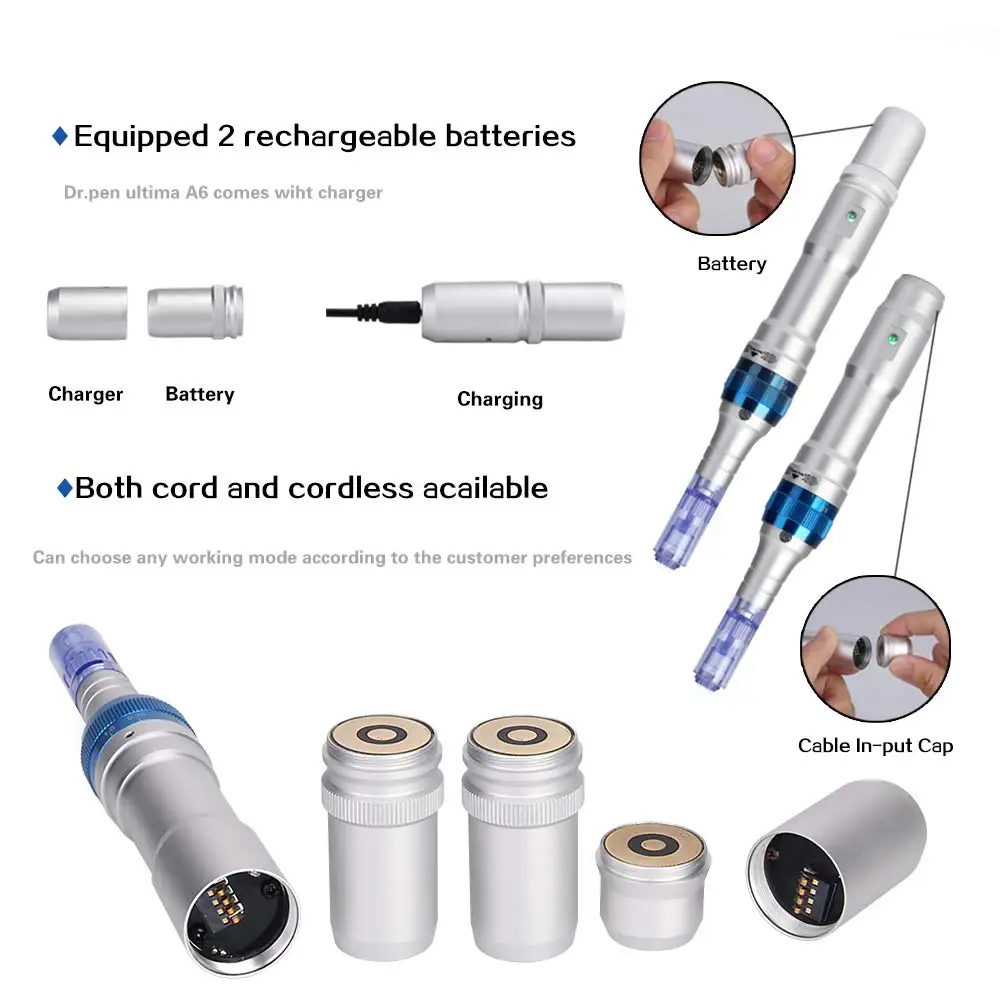 Electric Micro Needle Therapy Professional Dermapen A6 Ultima dr.pen Rechargeable Cartridge Microneedling