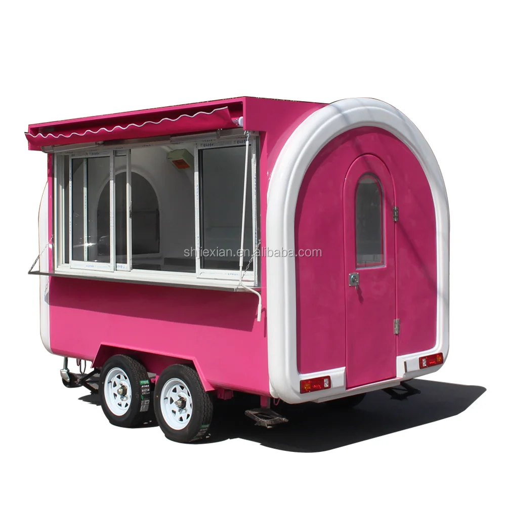 JX-FR300WH Street snack vending equipment coffee food trailer,hot dog kiosk carts,mobile food trucks for sale