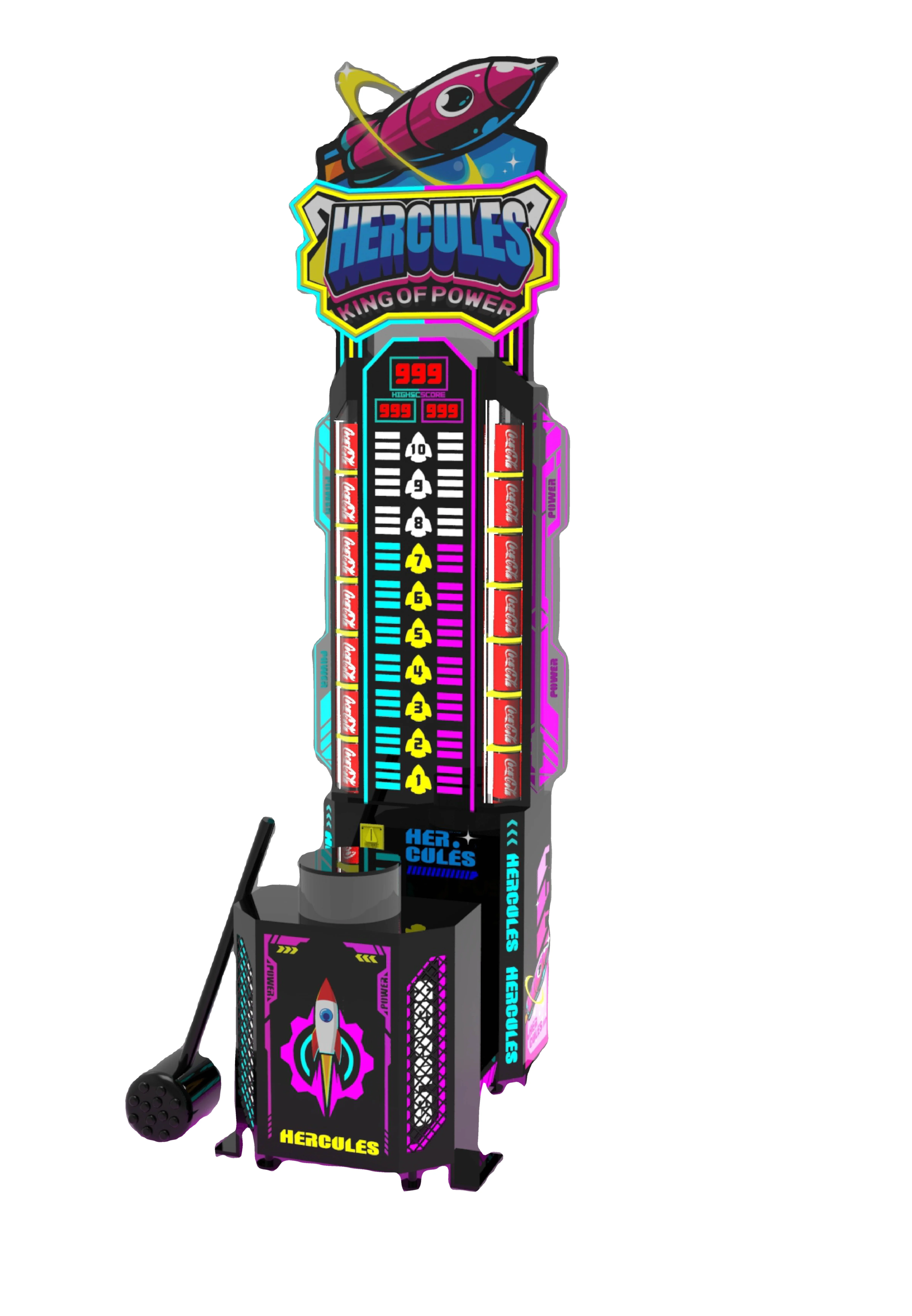 Wholesale custom lottery game machine Indoor recreation coin operated arcade games hit hammer game machine