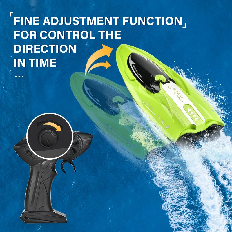 2.4G kids RC radio electric water sea toys turbojet ship high performance motor double vortex jet remote control boat model