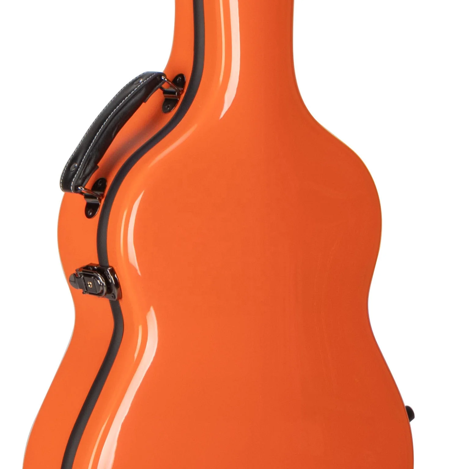 Manufacturer Fiberglass Orange Acoustic Guitar Case with Backpack Fiberglass Classical Guitar Cases