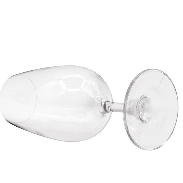 high quality unbreakable goblet wine glass acrylic custom printing pink plastic wine glasses