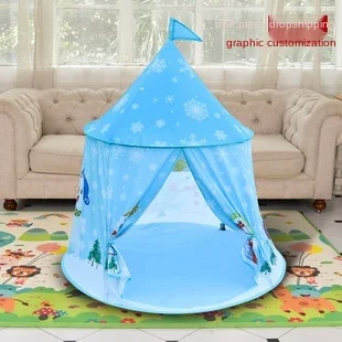 Maideng Wholesale New Design Hot Popular kids tent Sellings Foldable Indian Lion Animal Pattern Round Castle Children Tent