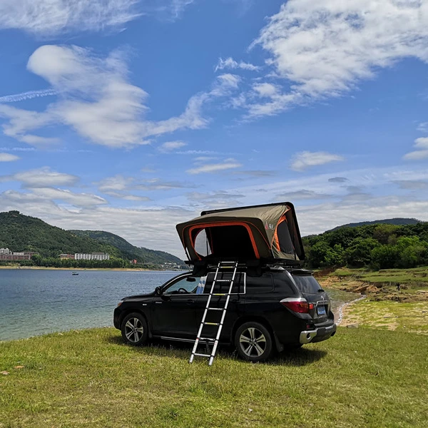Tente de toit aluminium hard shell car roof top camping waterproof car roof tent hard shell vehicle car trailer roof top tent