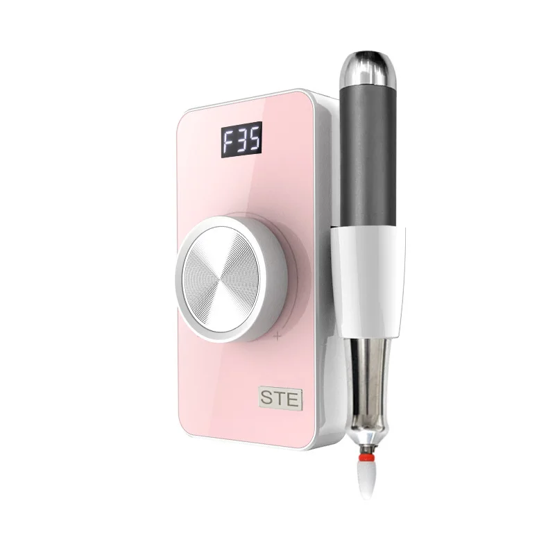 Coreless Motor 35000RPM Rechargeable Nail Drill Machine for Manicure Pedicure Portable Polisher Electric File Machine