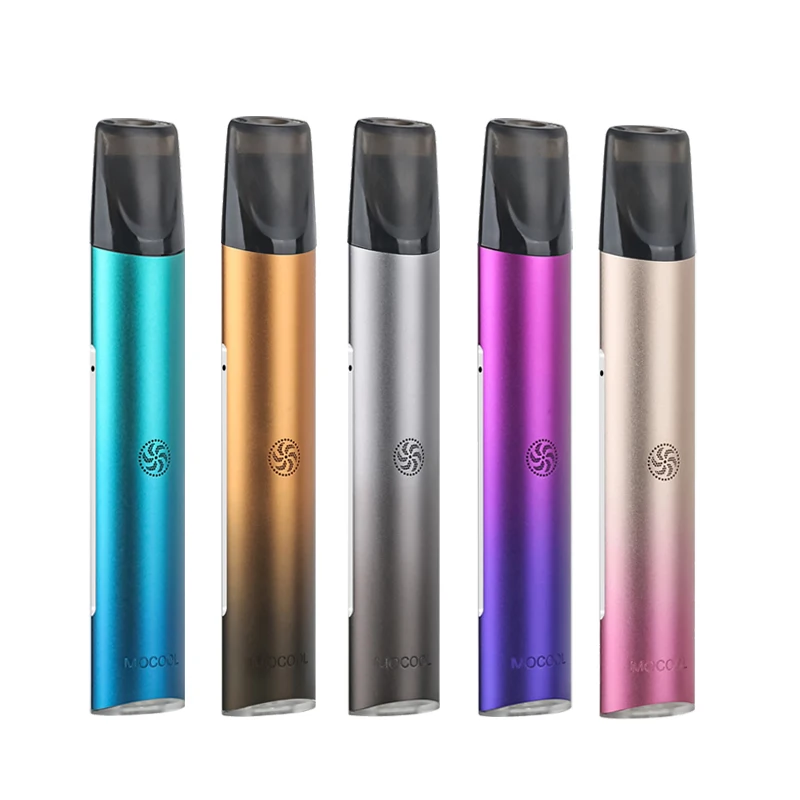 2021 New Arrival flat vape pen kit pod system ceramic coil LED BREATHING LIGHT vape pod