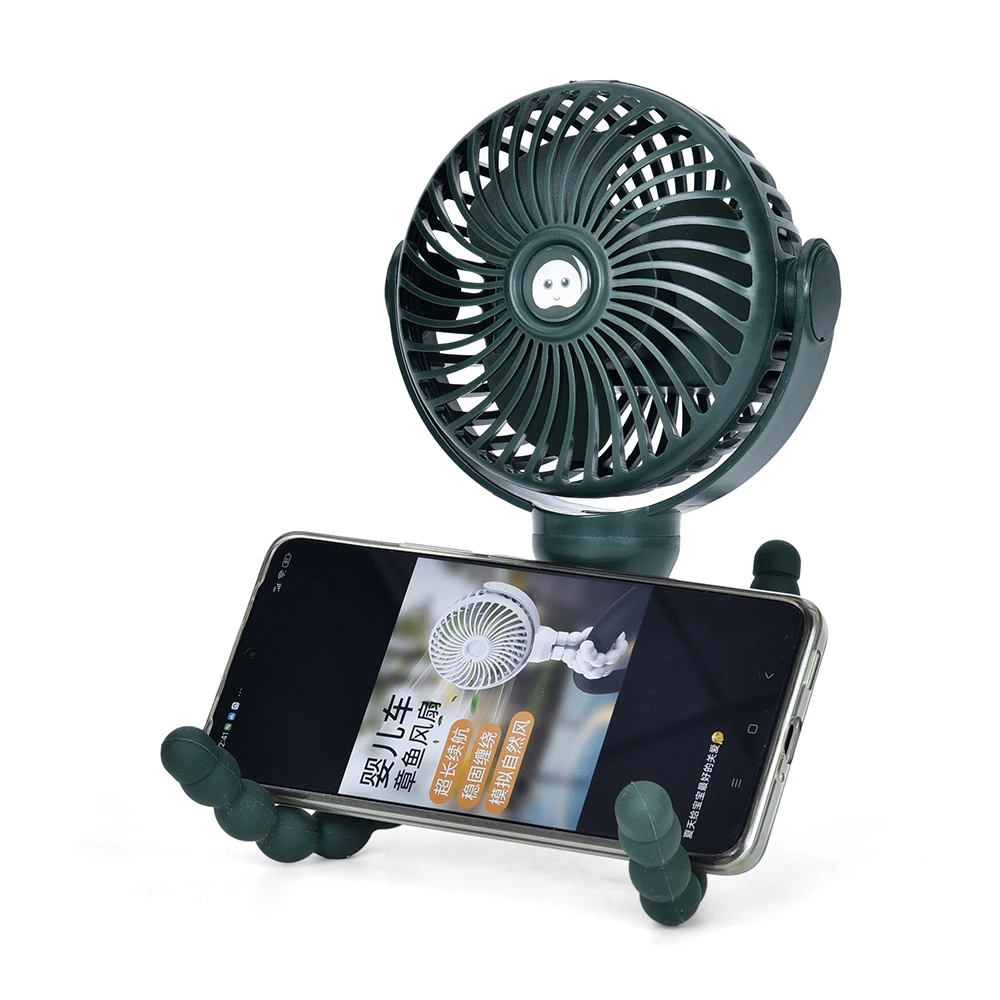Fan Factory 360 Degree Circular Rotation Fan 2024 Mini Portable Desktop USB Battery Charger Portable Fan