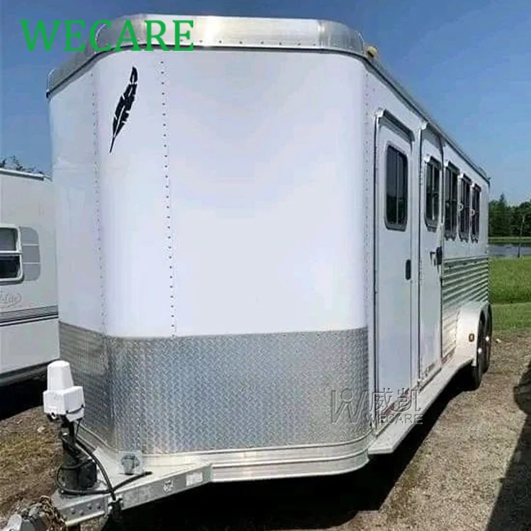 WECARE Street Coffee Van Beer Juice Bar Mobile Ice Cream Truck Towable Fast Food Trailer Pizza Truck Fully Equipped