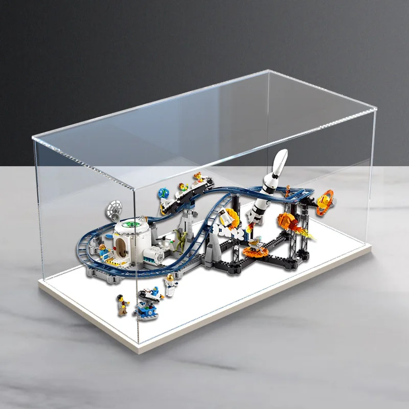 Clear Acrylic Display Case, Assemble Display Box, Dustproof Protection Showcase for Figures, Collections, Models, Toys