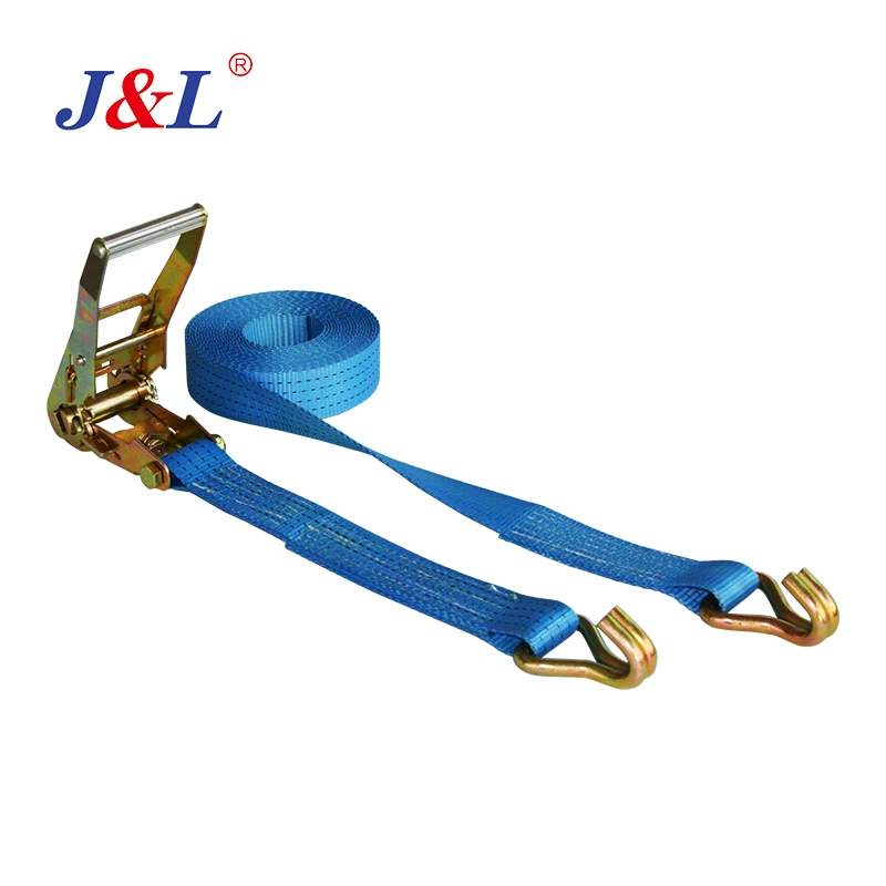 JULI Ratchet Tie Down 2.5T 50mm Polyester ISO Customized for Safe Heavy Load Towing and Lifting Cargo Lashing Strap