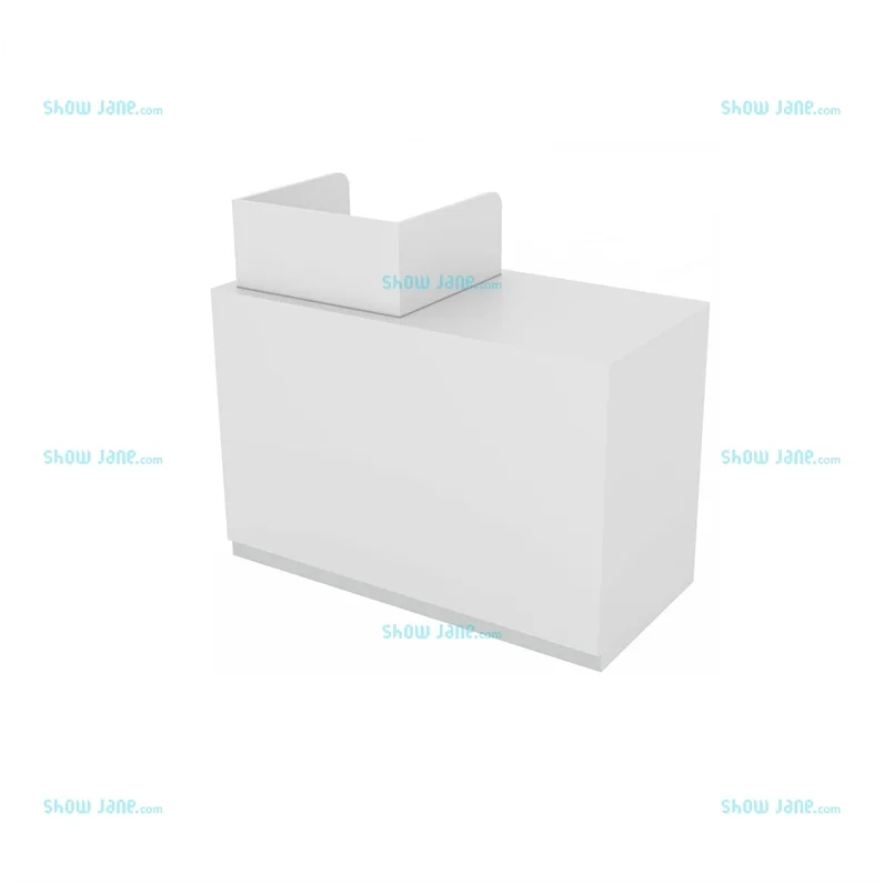 Fashion design convenience store checkout stand customized display racks wood cash counter table racks