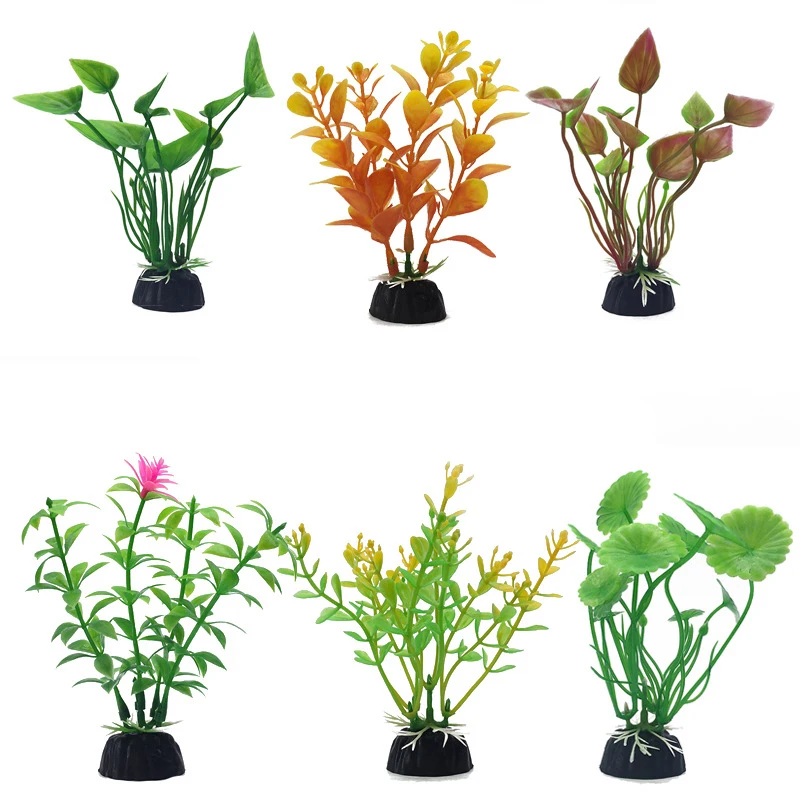 Aquarium Artificial Plastic Plants Decor Aquarium Landscape  Artificial Fish Tank Decorations