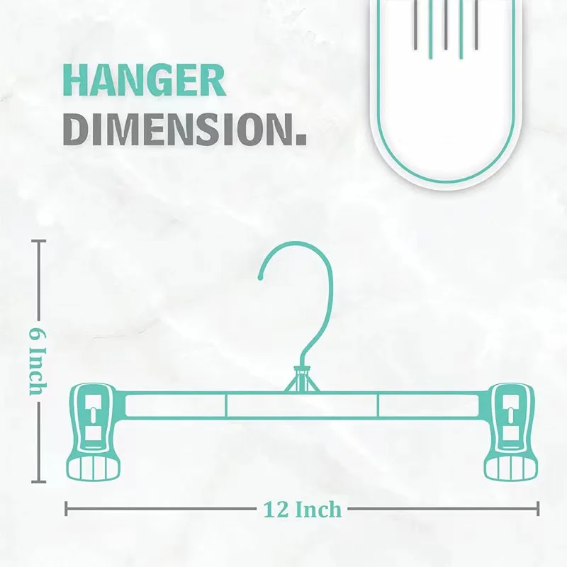 Dry Wet Anti Slip Plastic Hangers Home Multifunctional Coat Hangers Plastic Trousers Rack Pant Hanger With Clip
