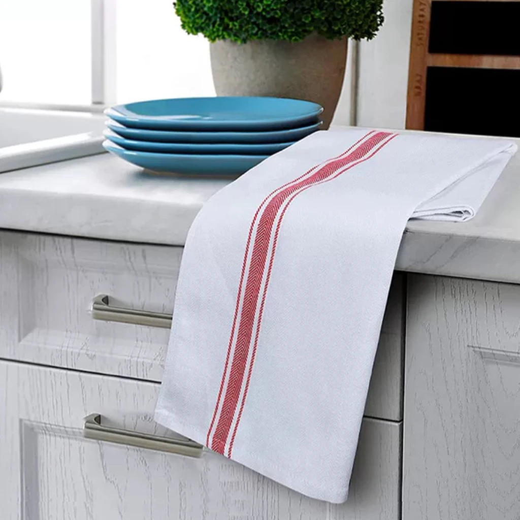 100% Cotton Soft Hand Towels for Kitchen Absorbent Tea Towels Quick Drying Cleaning