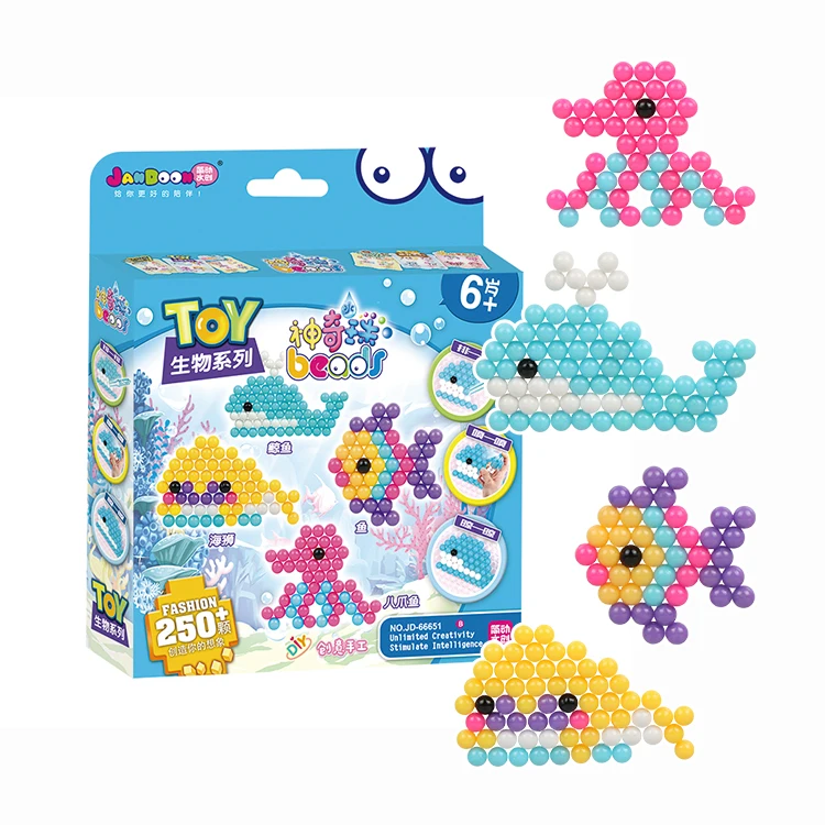 
JanDoon Manufacturer Beginner Series Educational Puzzle DIY Art Craft Aqua Fused Beads Kits for Kids 