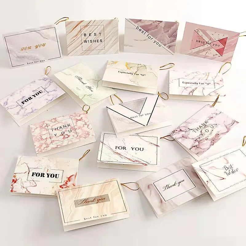 2021 Hot Sale Custom 4*6 Inch Gold Foil  Thank You Card Printing