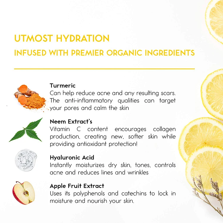 Skin Care Products Private Label Night Gel Sleeping Facial Mask Brightening Lemon Face