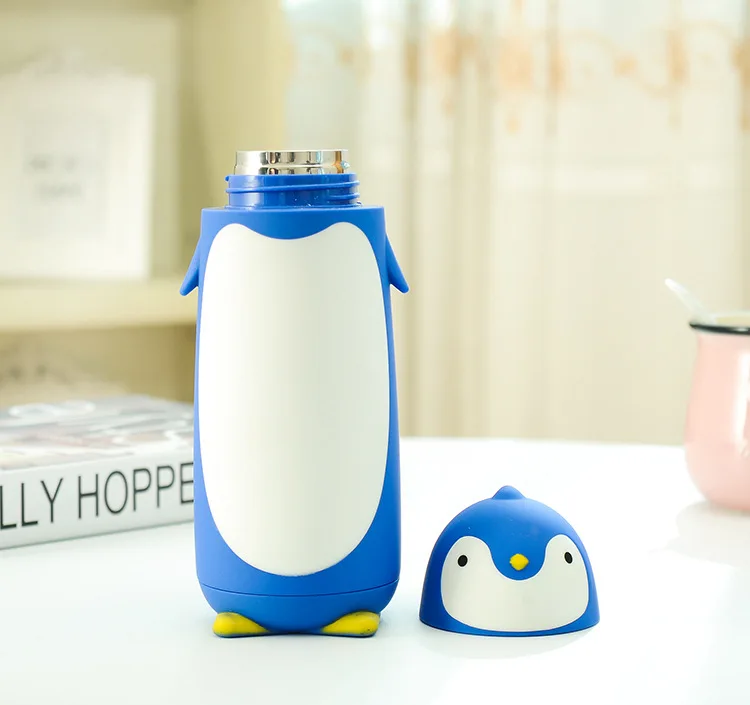 
Hot selling Cute penguin water bottle Stainless Steel thermos vacuum flask 