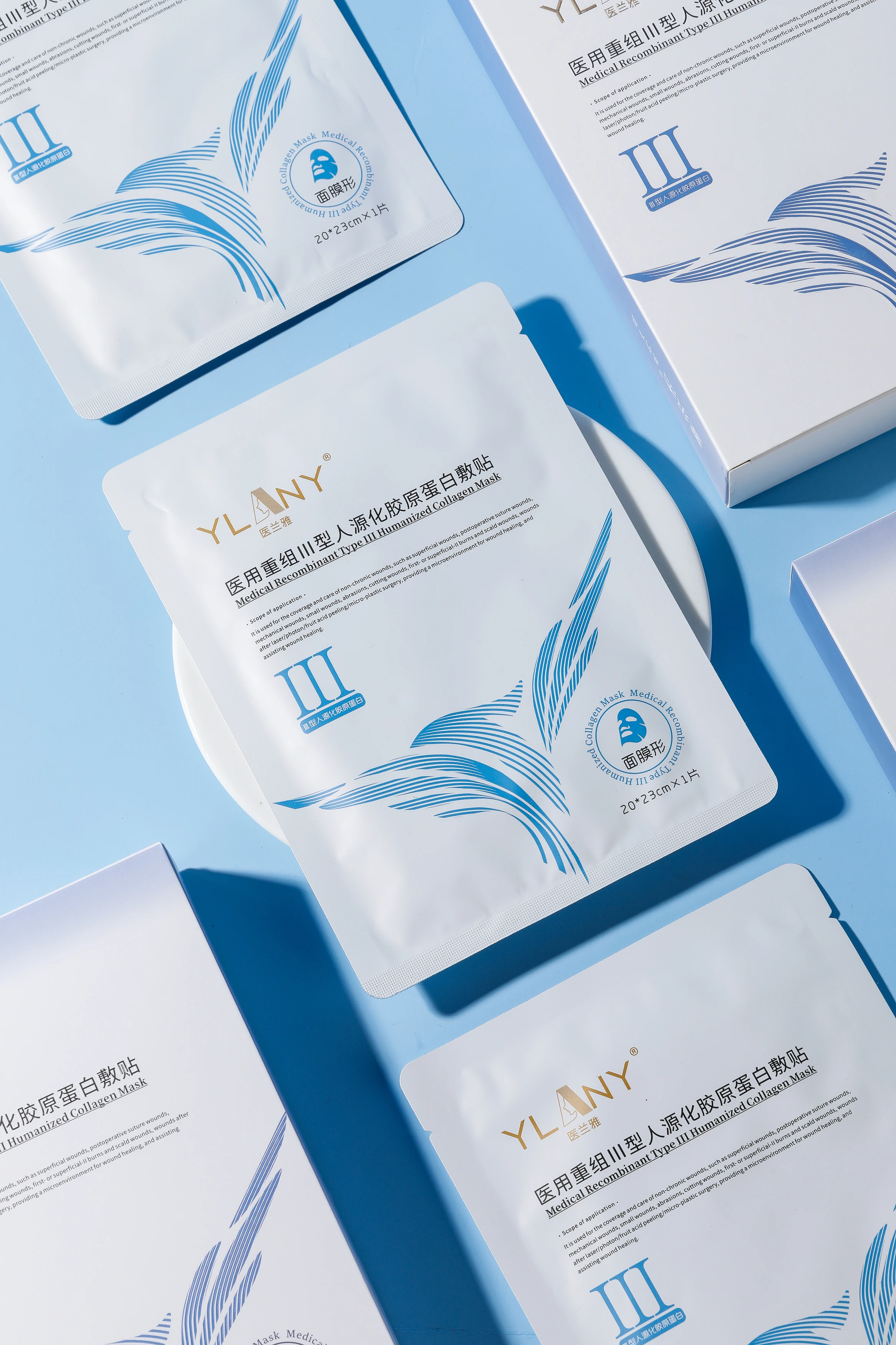 Medical recombinant type III humanized collagen patch cosmetology