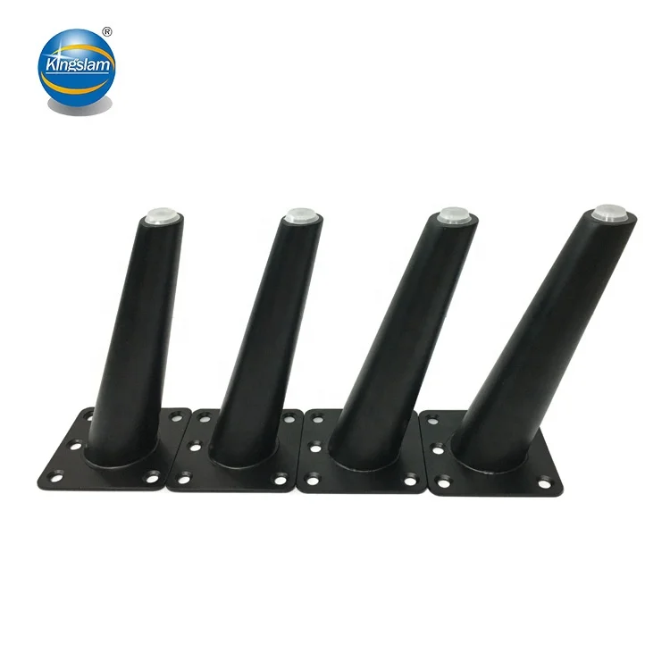 7 Inch Steel Furniture Table Leg Round Tapered Sofa Legs, Slant Metal Cabinet Feet Furniture Leg Hardware for Coffee Table