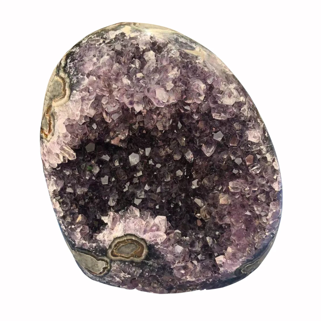 Wholesale natural high quality crystal stones amethyst geode for decoration