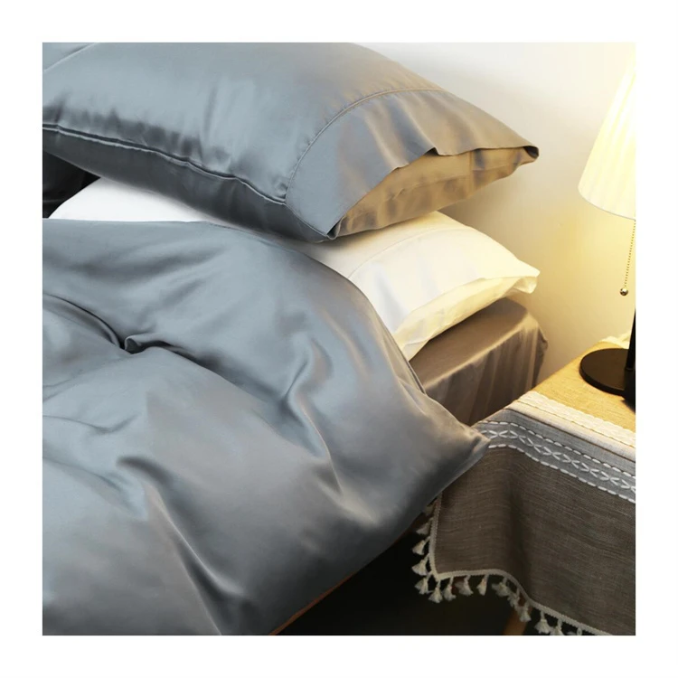 Blue Bamboo Bed Sheet Queen Size Bedding Set Duvet Bedding Sets 4pieces Fitted Sheet with Pillowcase Designer Luxury Bedspreads