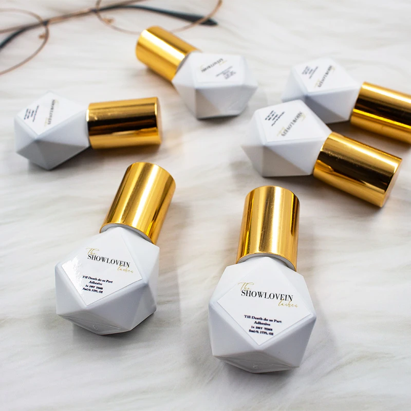 Hypoallergenic Lash Extension Glue No Burn Black Clear Pink Blue Eyelash Extension Glue