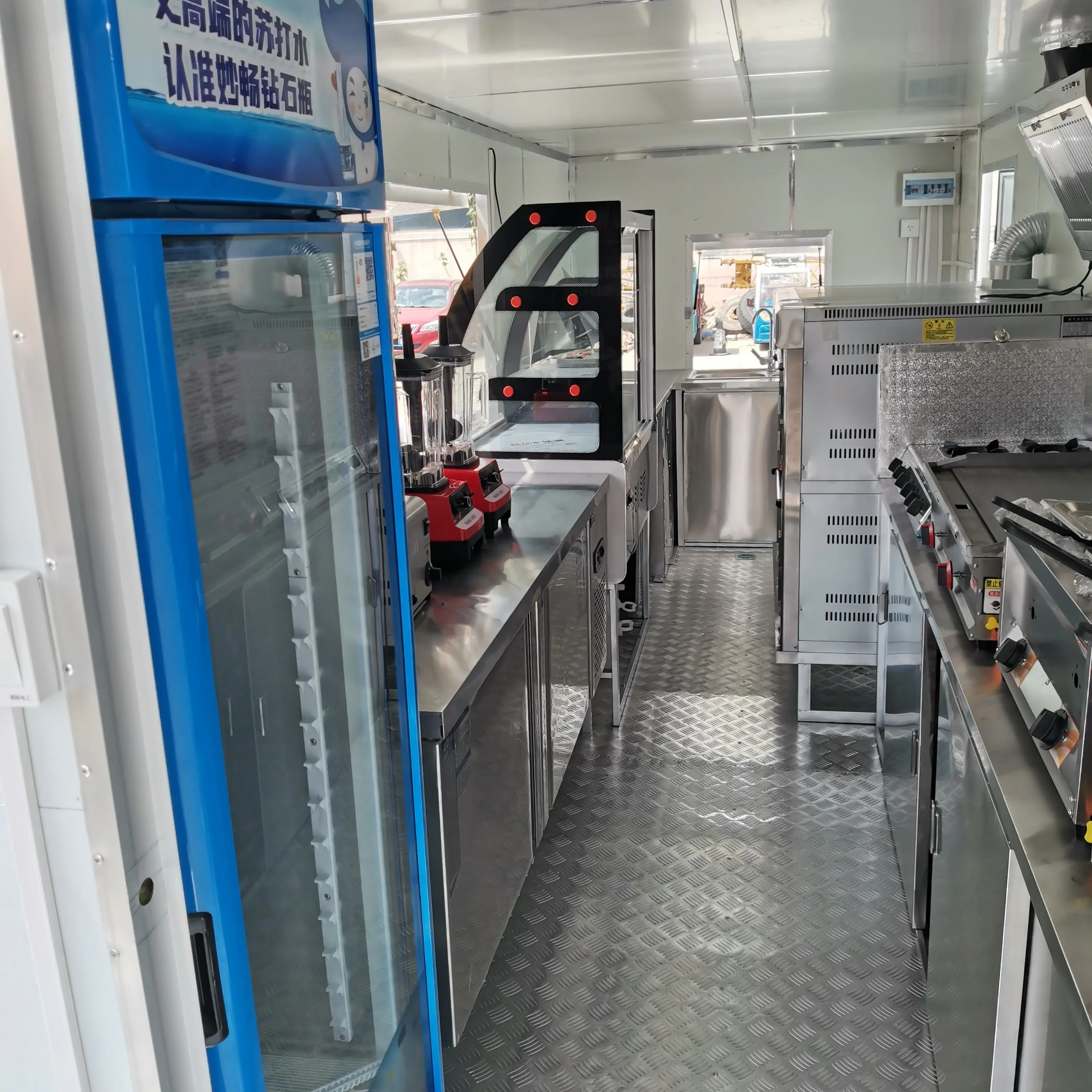 Durable Concession Trailer Fully Equipped Street Food Cart With Grills Mobile Kitchen BBQ Smoker Trailer Food Trailer