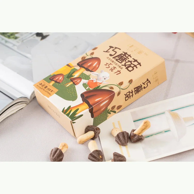Mushroom Shape Chocolate with Biscuit