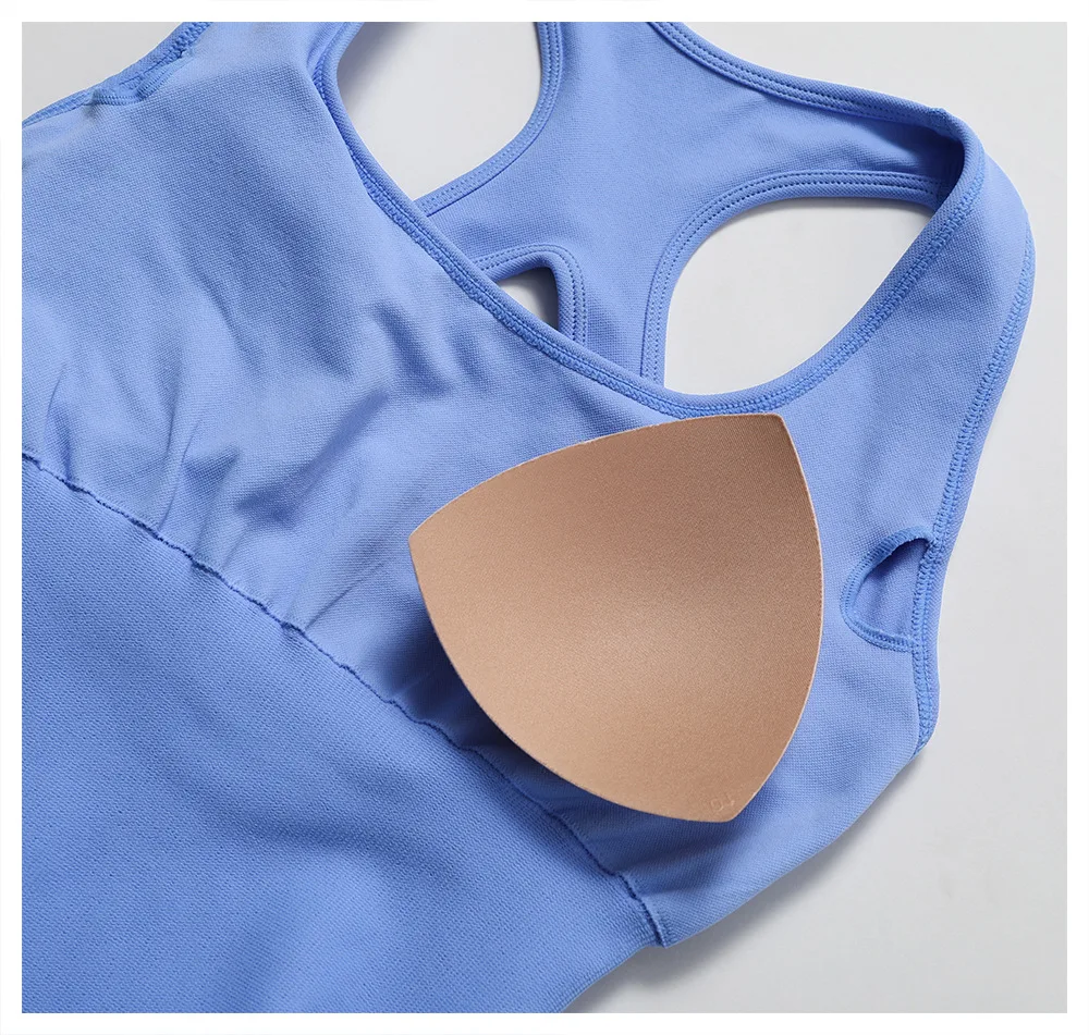 New Seamless Low U Neck Wide Strap High Elasticity Tummy Contraction Fitness Yoga Jumpsuits