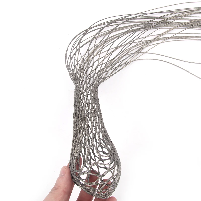 Stainless Steel Rope Mesh For Backpack And Bag Anti Falling Dropring Mesh Inox Cable Net Anti-theft Bag Black Oxide Rope Netting