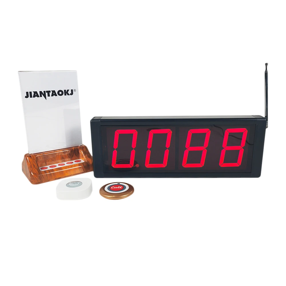 Wireless Restaurant Hospital Guest Patient Waterproof Call Buttons Clinic Nursing Home Caregiver Display Receiver Calling System