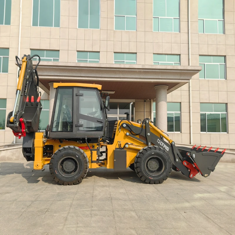 LTMG экскаватор с фронтальной нагрузкой 4WD Retroexcavadora 2 тонны 5 тонн экскаватор-погрузчик гидравлическим джойстиком