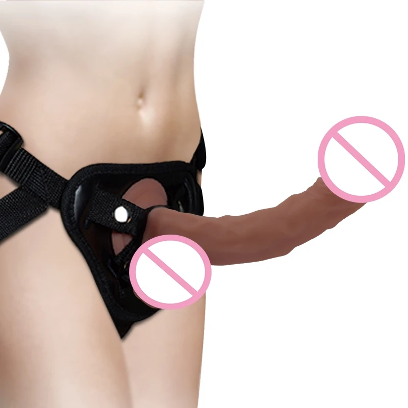 
New type 9.5 inch wearable Adjustable Belt Strap on Liquid Silicone dildos penis for Women Couples Lesbian 